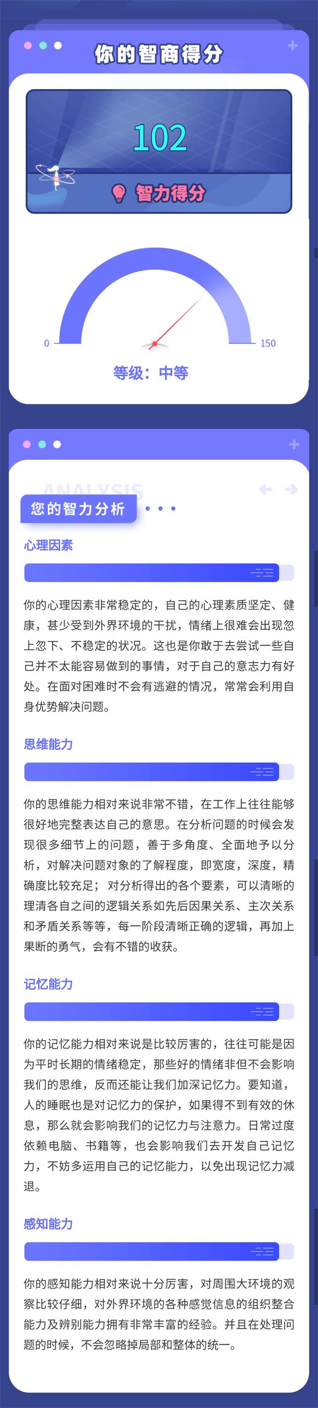 测一测你的智商有多高